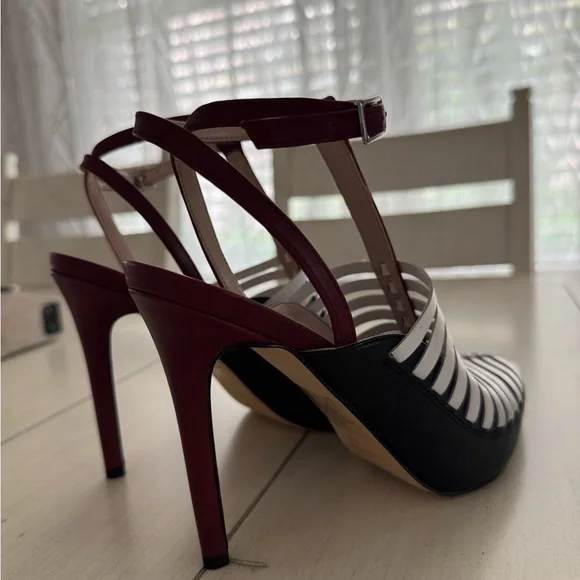 Nine West Black and White Stiletto Heels - Picture 13 of 14